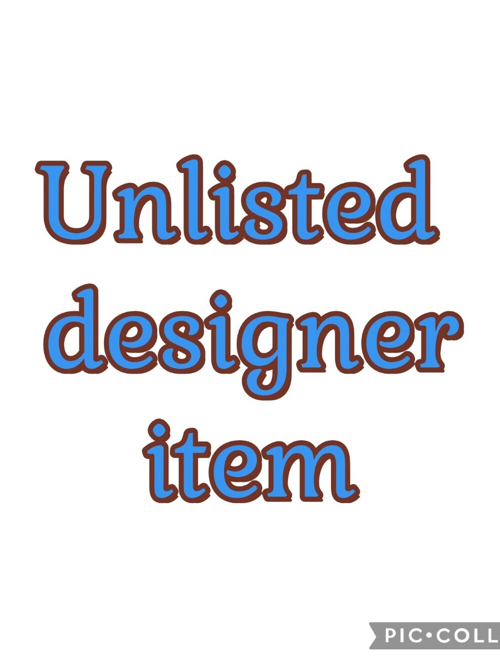 Unlisted Designer High-end Clothing